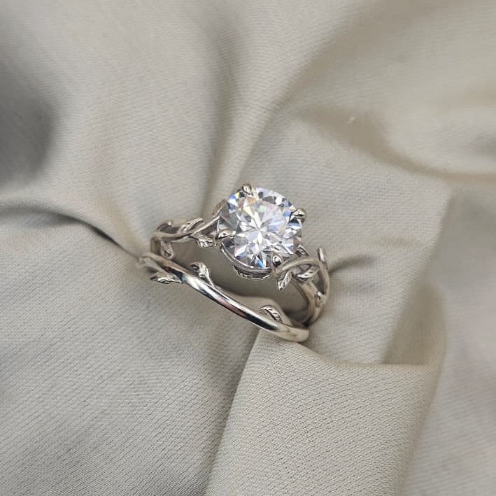 Moissanite Ring Pair