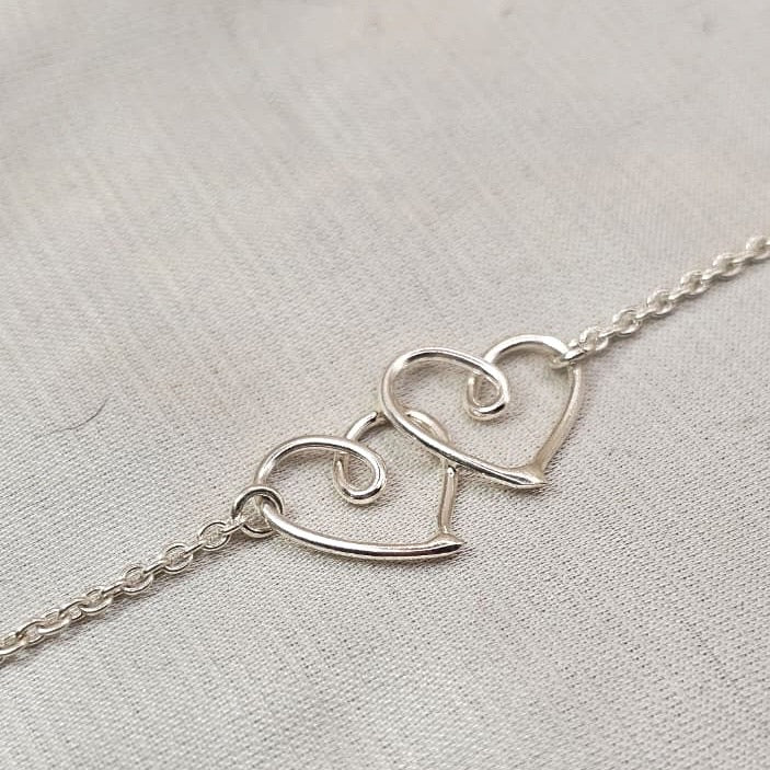Double Heart Bracelet