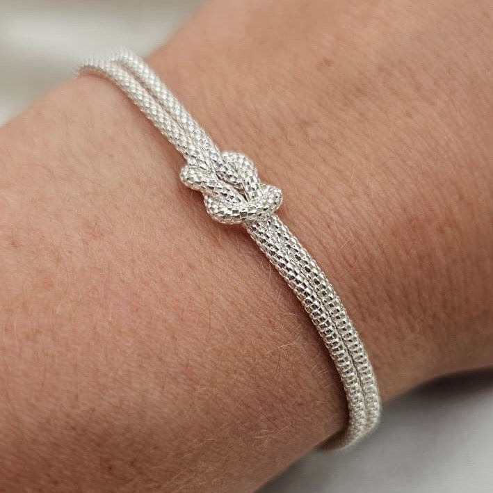 Multi-Strand Popcorn Chain Bracelet