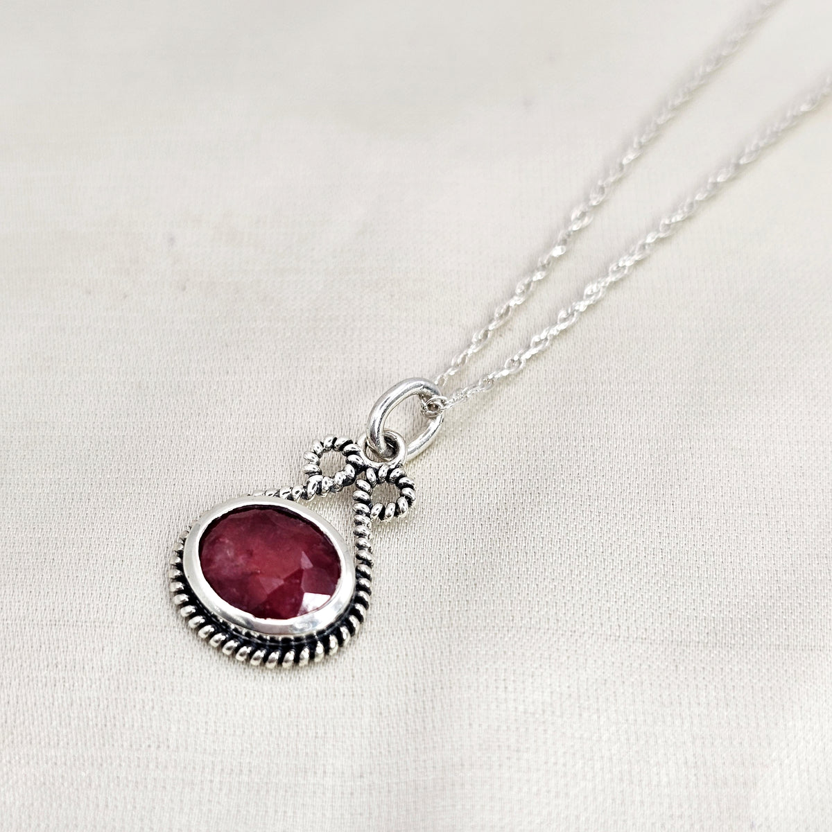 Ruby Paisley Pendant image 3