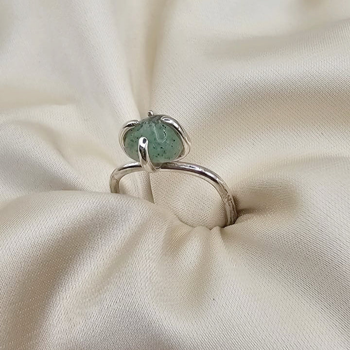 Light Green Forest Jasper Ring image 6
