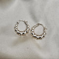 Bamboo-Style Hoop Earrings