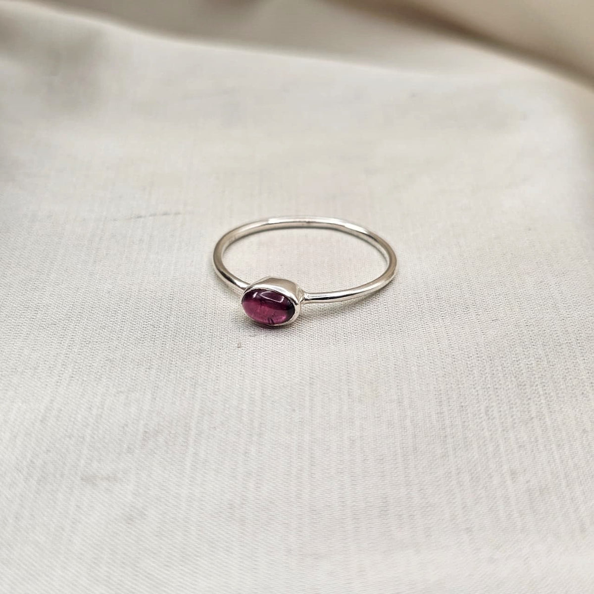 Garnet Stacking Ring