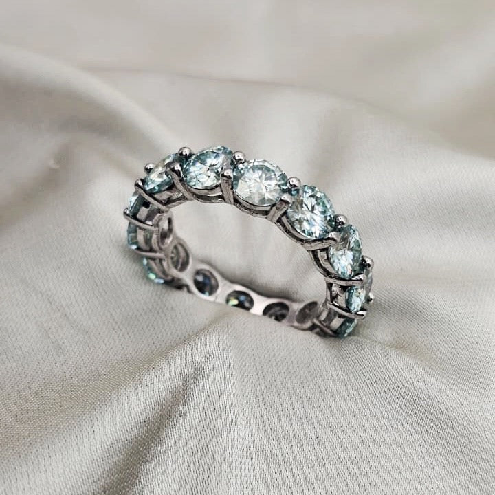 Moissanite Eternity Ring