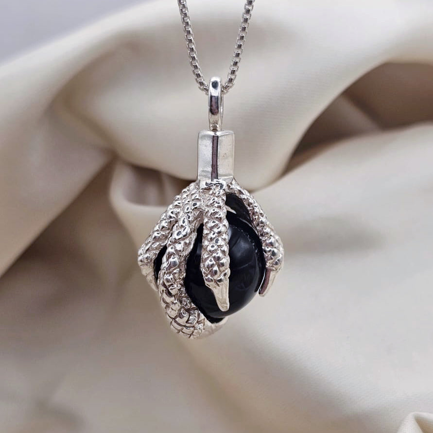 Eagle Claw Pendant with Black Onyx image 0