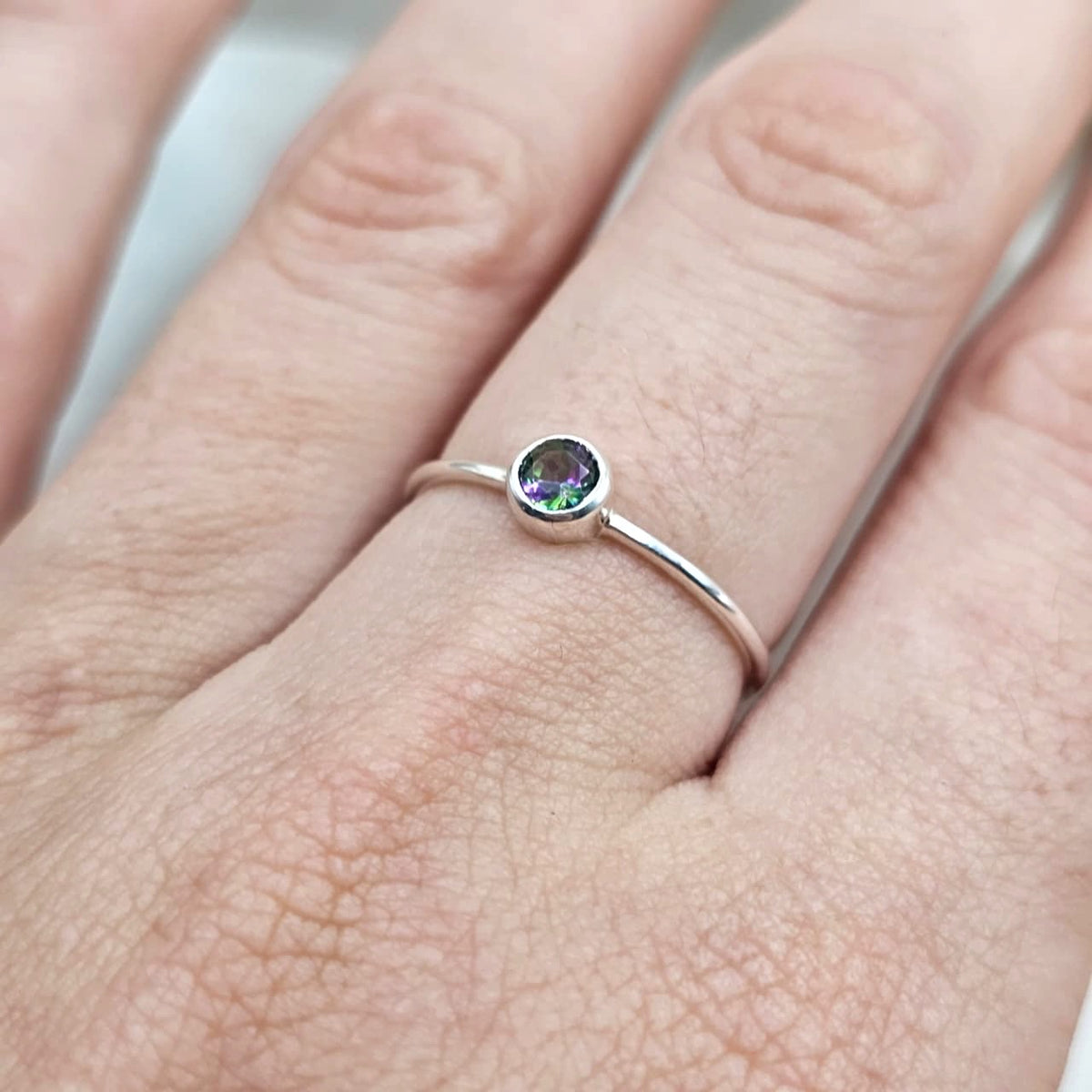 Mystic Topaz Stacking Ring