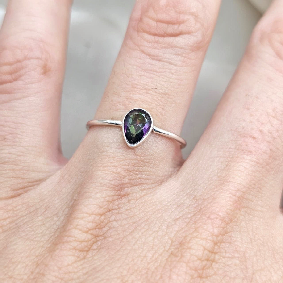 Mystic Topaz Stacking Ring