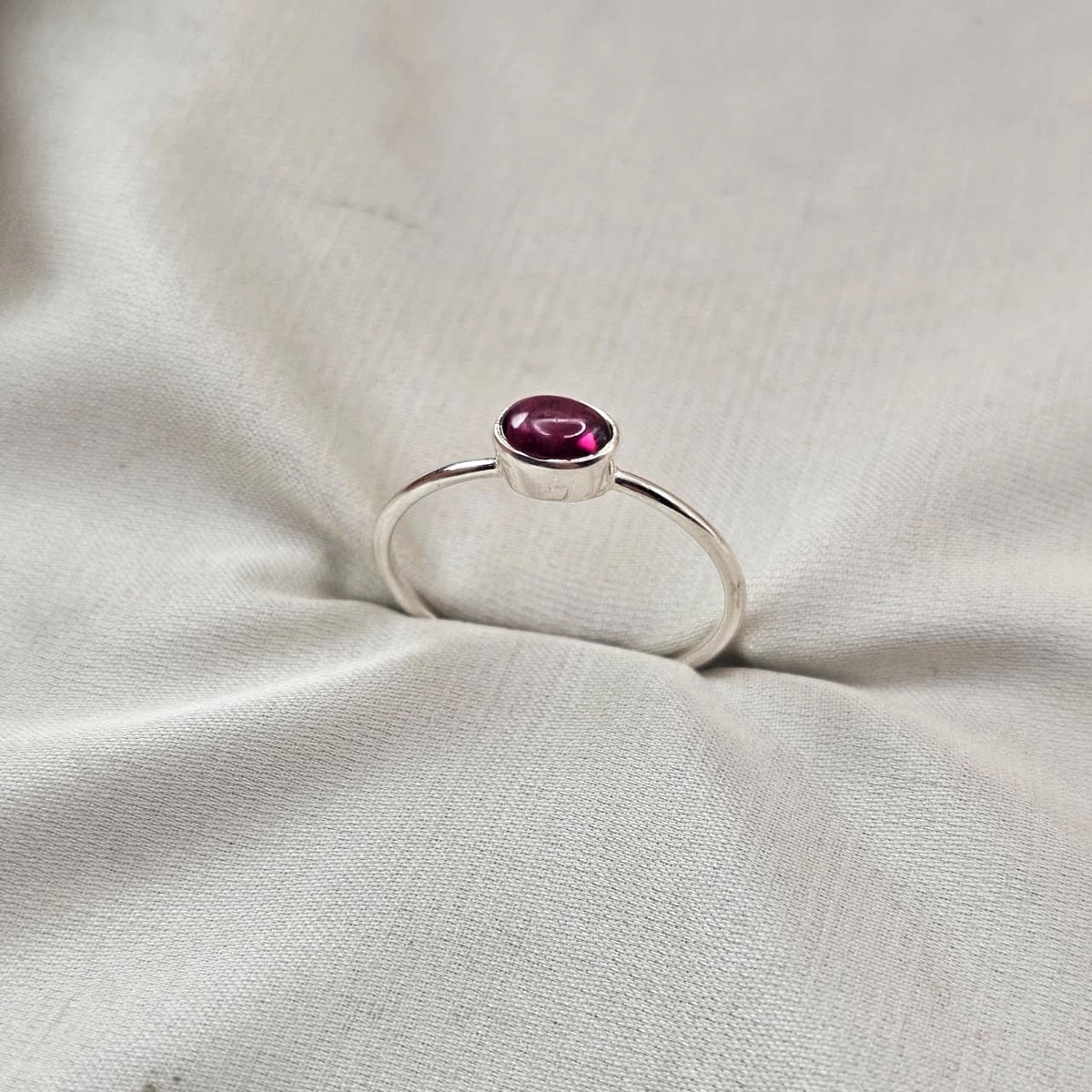 Garnet Stacking Ring