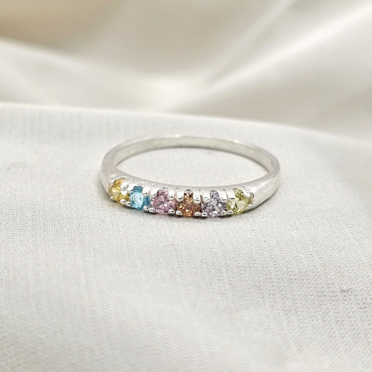 Pastel Cubic Zirconia Ring image 4