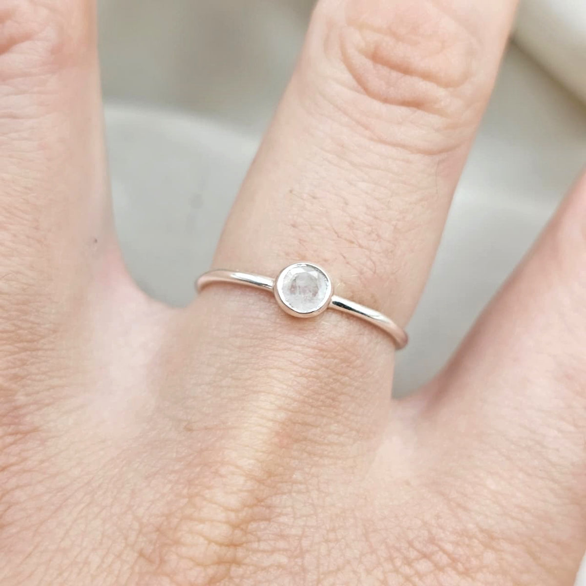 Moonstone Stacking Ring