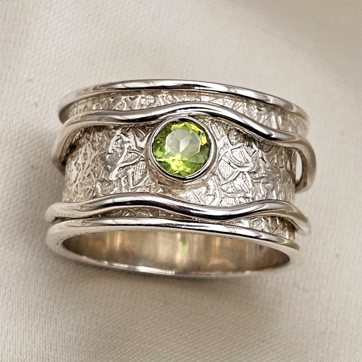 Gemstone Spinner Fidget Ring image 5
