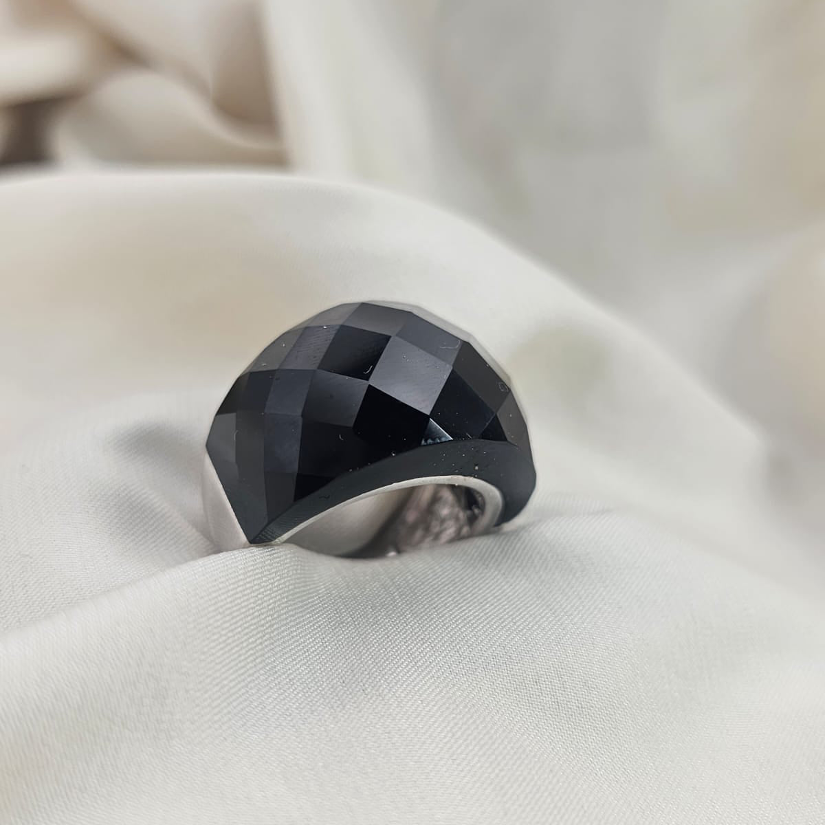 Black Onyx Dome Ring image 0