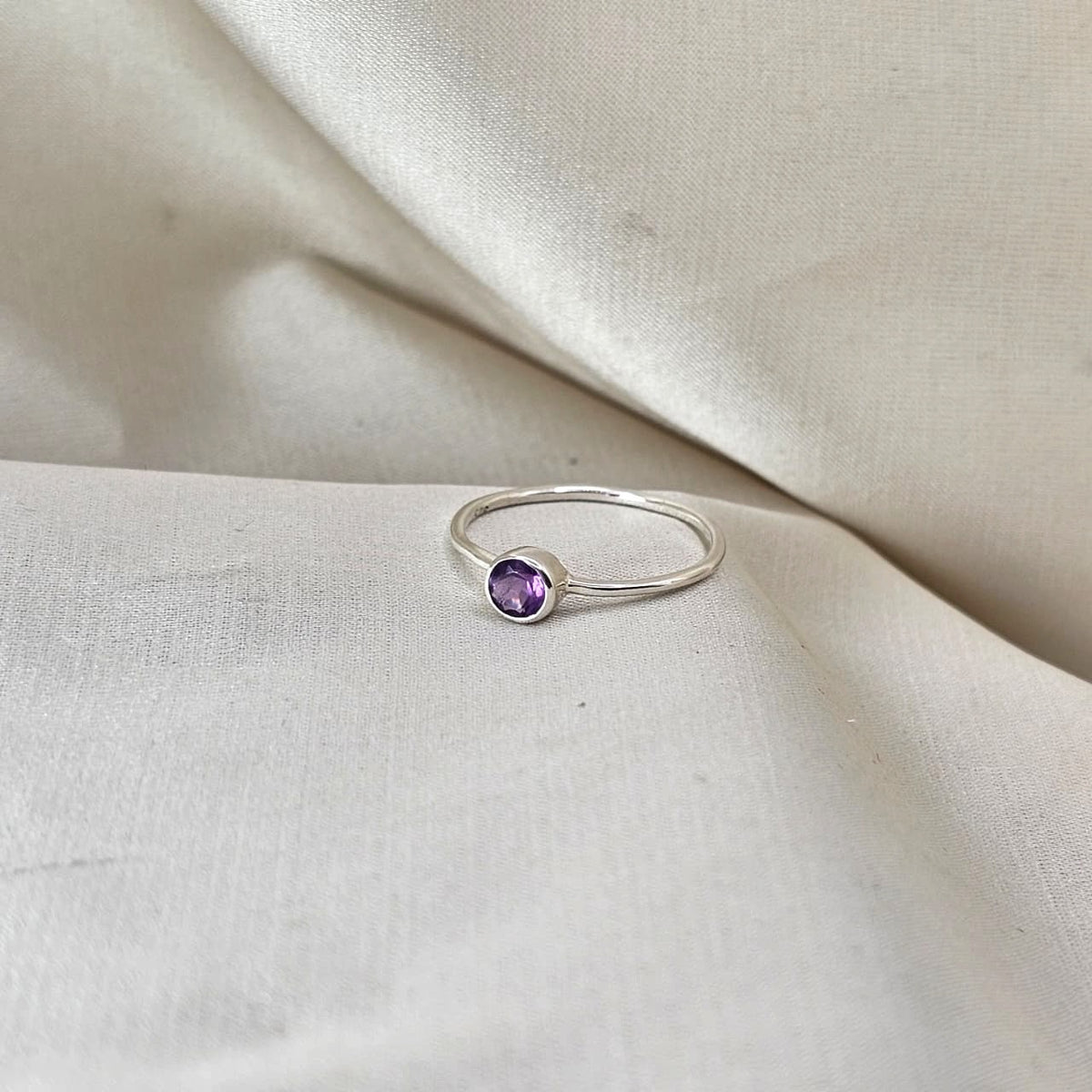 Amethyst Stacking Ring