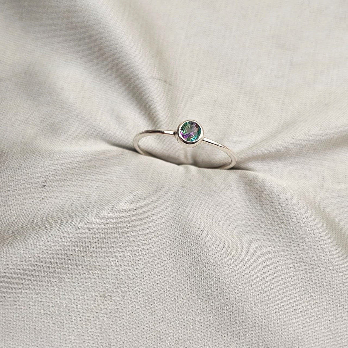 Mystic Topaz Stacking Ring