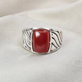 Red Onyx Statement Ring