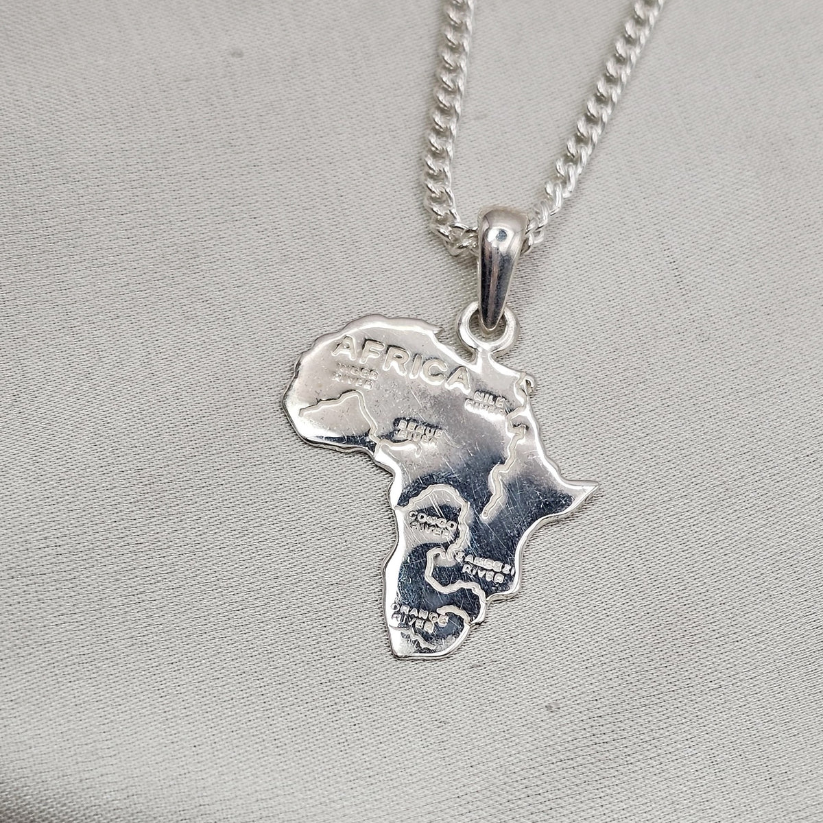 Africa Map Pendant