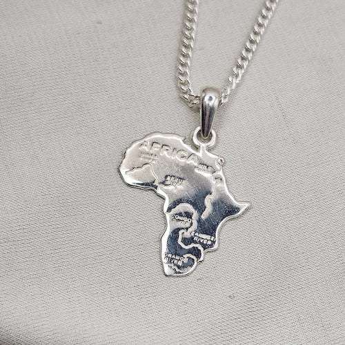 Africa Map Pendant