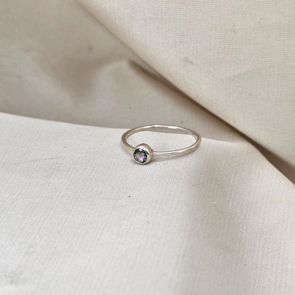 Mystic Topaz Stacking Ring