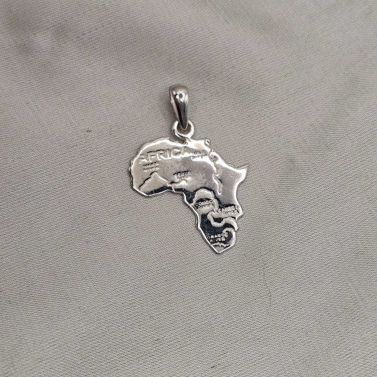 Africa Map Pendant