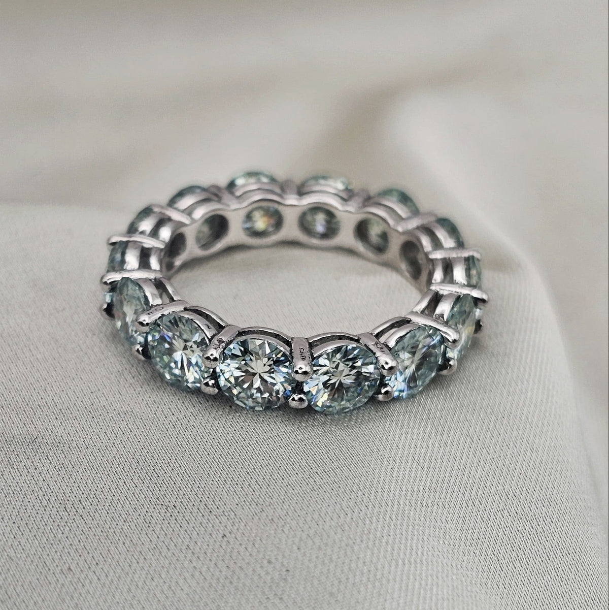 Moissanite Eternity Ring