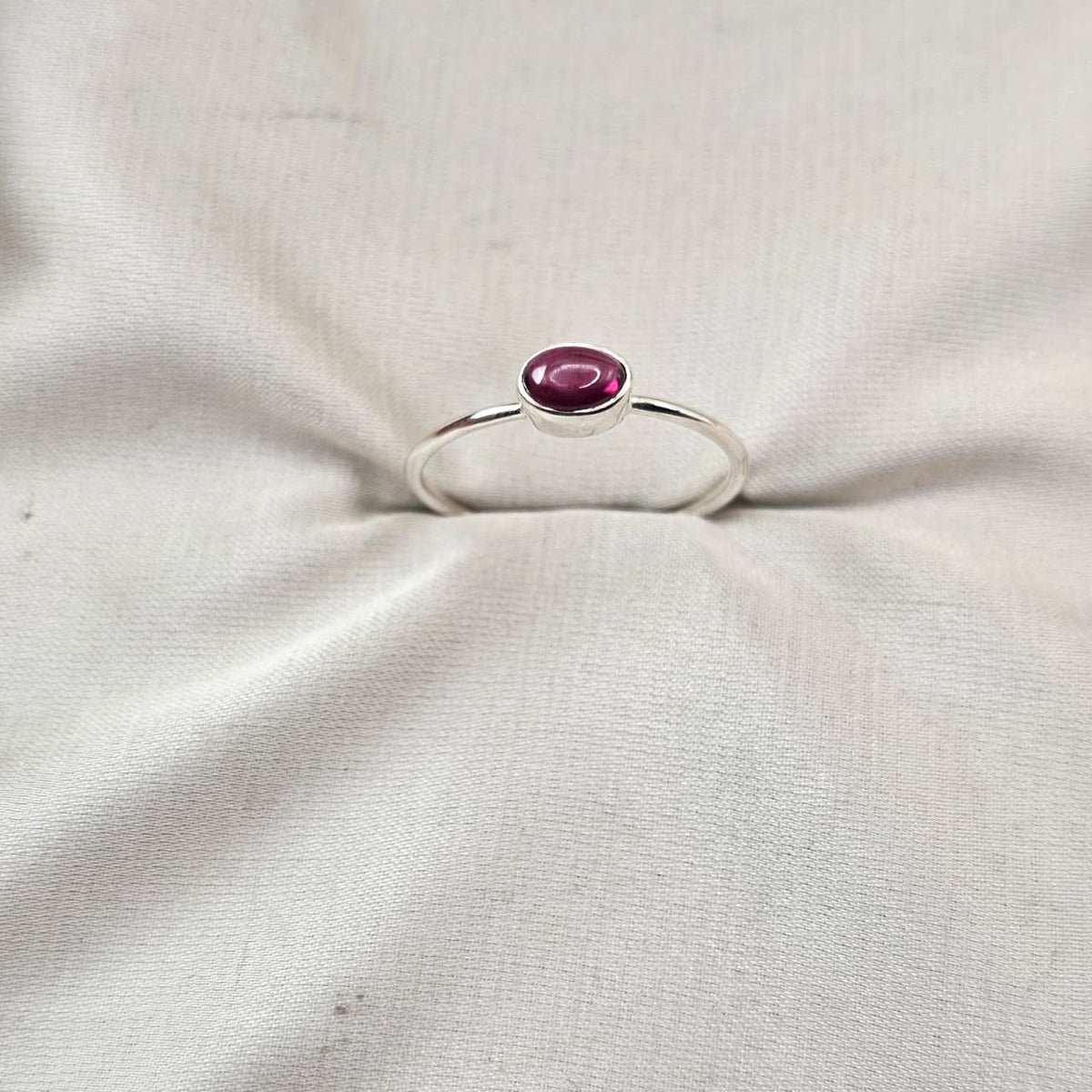Garnet Stacking Ring