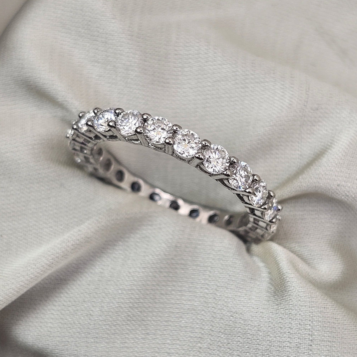 Moissanite Eternity Ring