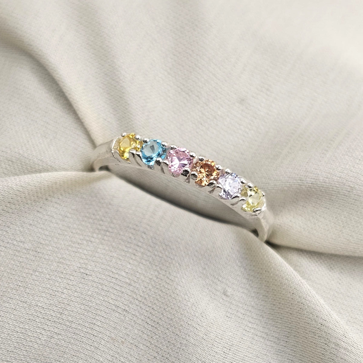 Pastel Cubic Zirconia Ring image 3