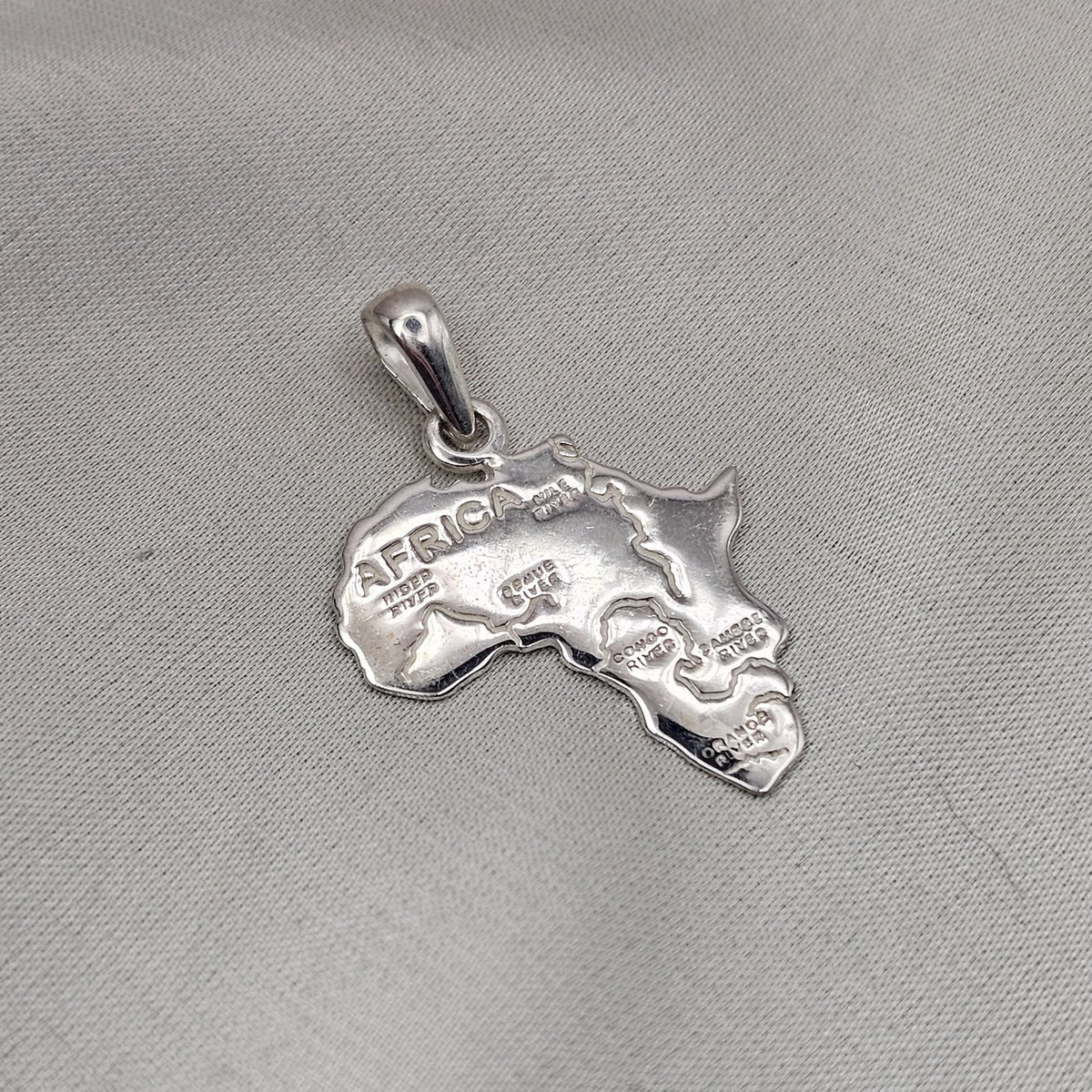 Africa Map Pendant