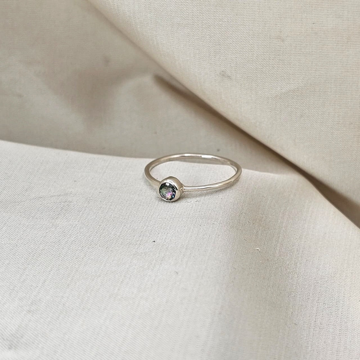 Mystic Topaz Stacking Ring