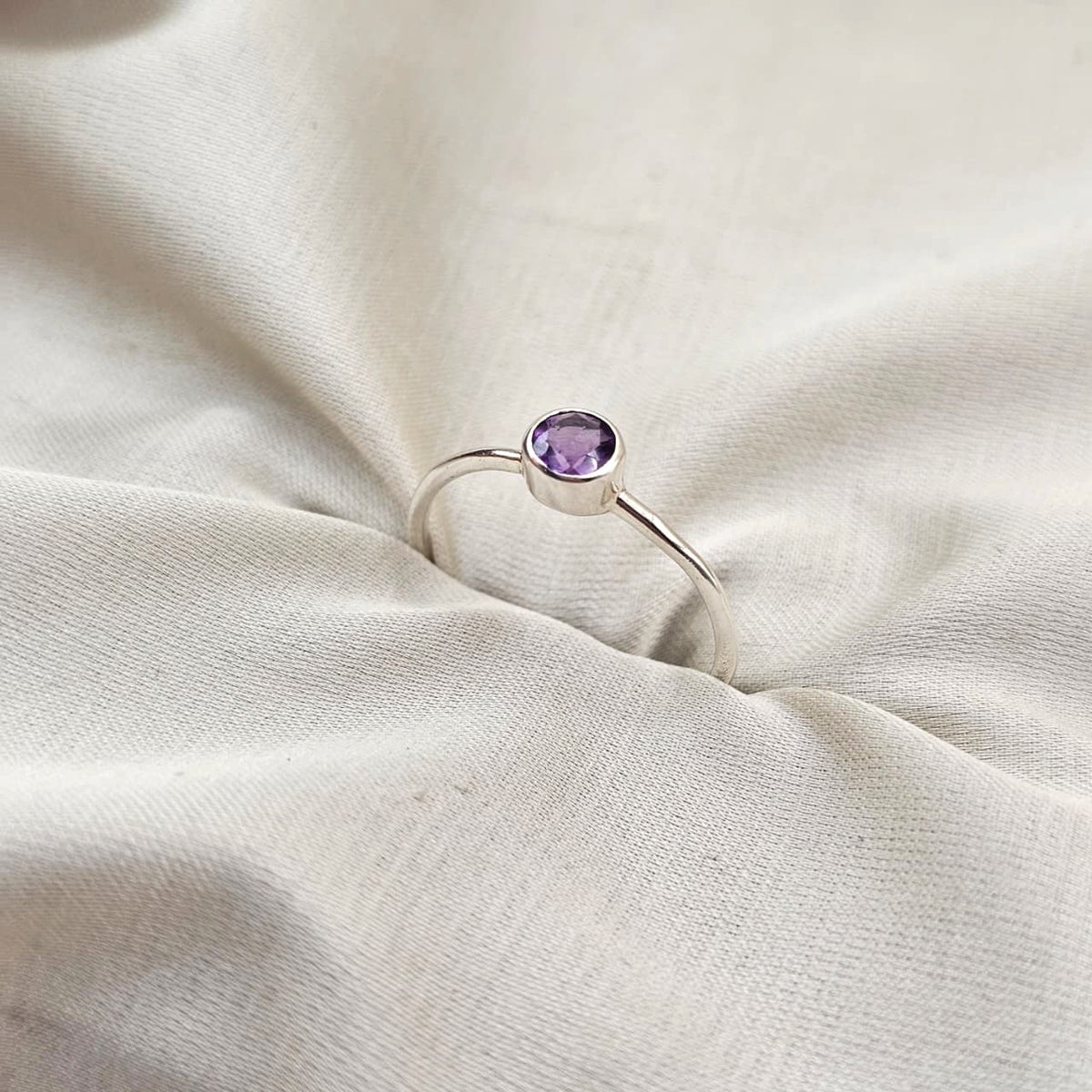 Amethyst Stacking Ring