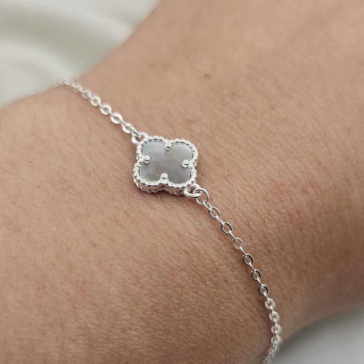 Reversible Van Cleef Style Clover Bracelet