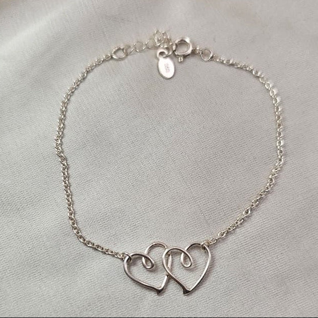 Double Heart Bracelet