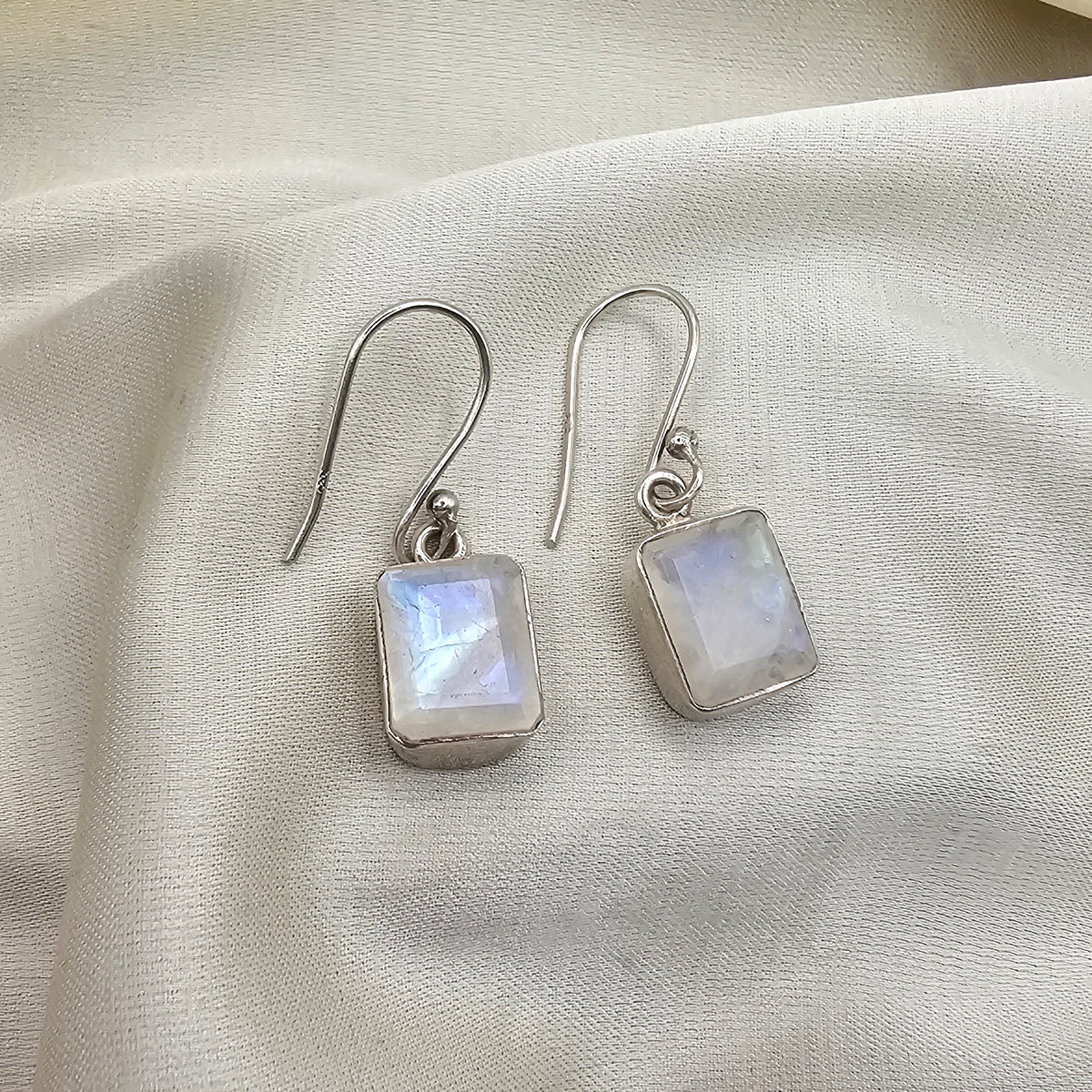 Moonstone Drop Earrings image 2