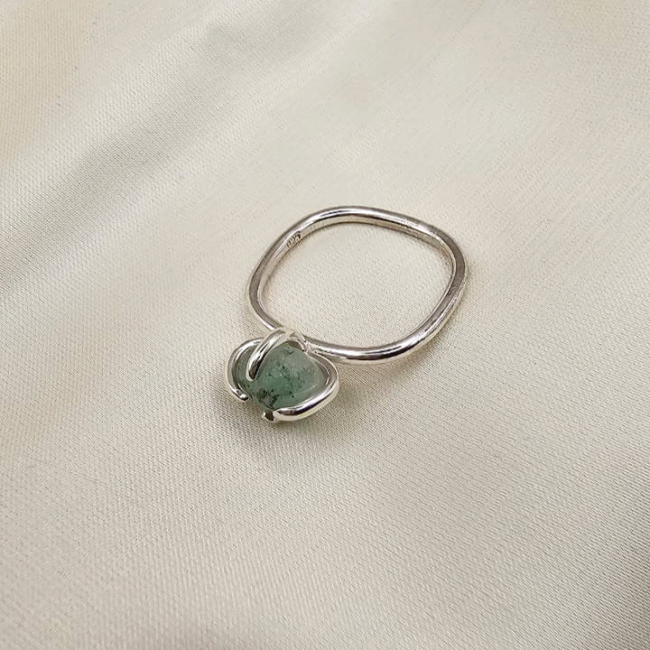 Light Green Forest Jasper Ring image 5