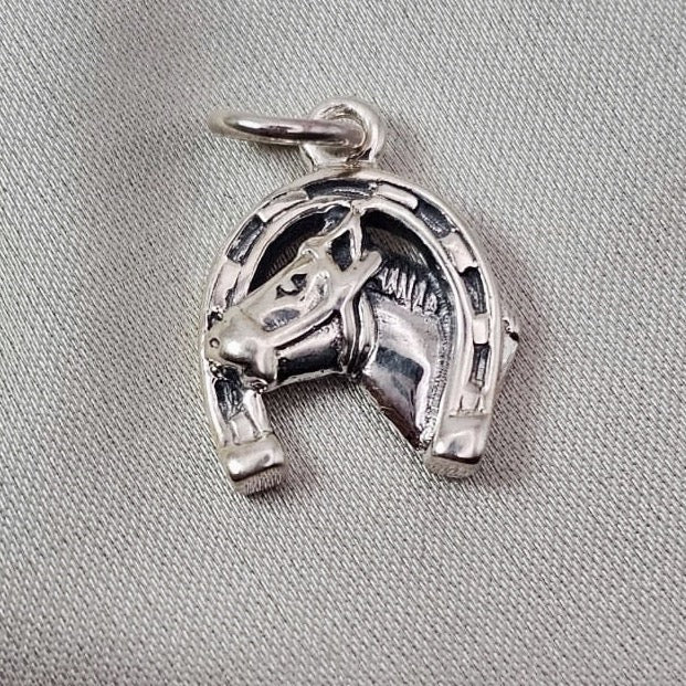 Horse & Horseshoe Pendant