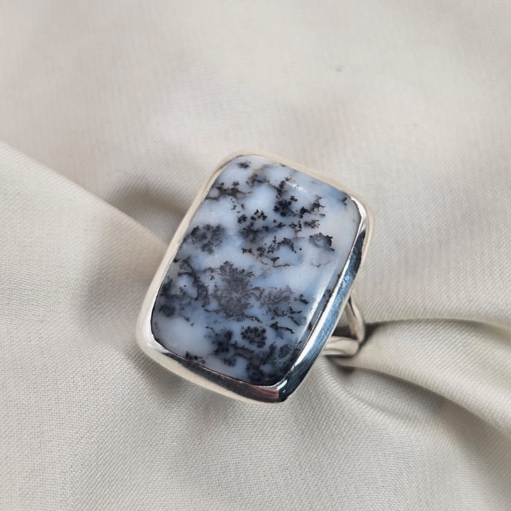 Dendritic Gemstone Statement Ring image 0