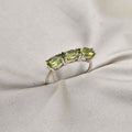 Peridot Three-Stone Ring