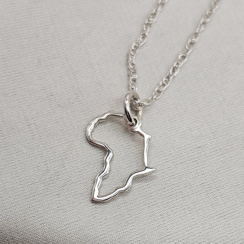 Africa Outline Pendant