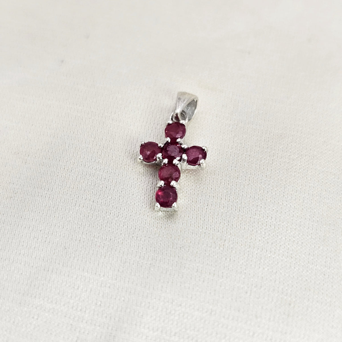 Ruby Cross Pendant image 2