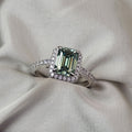 Moissanite Halo Ring