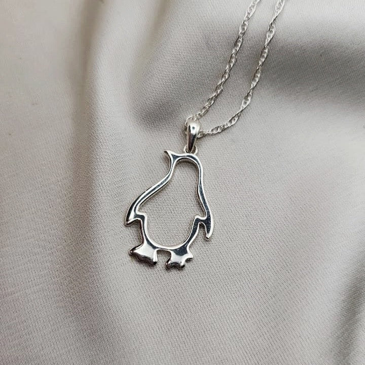 Cutout Penguin Pendant