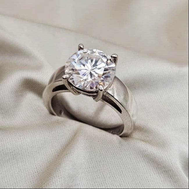 Moissanite Solitaire Ring