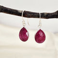 Ruby Teardrop Drop Earrings image 0