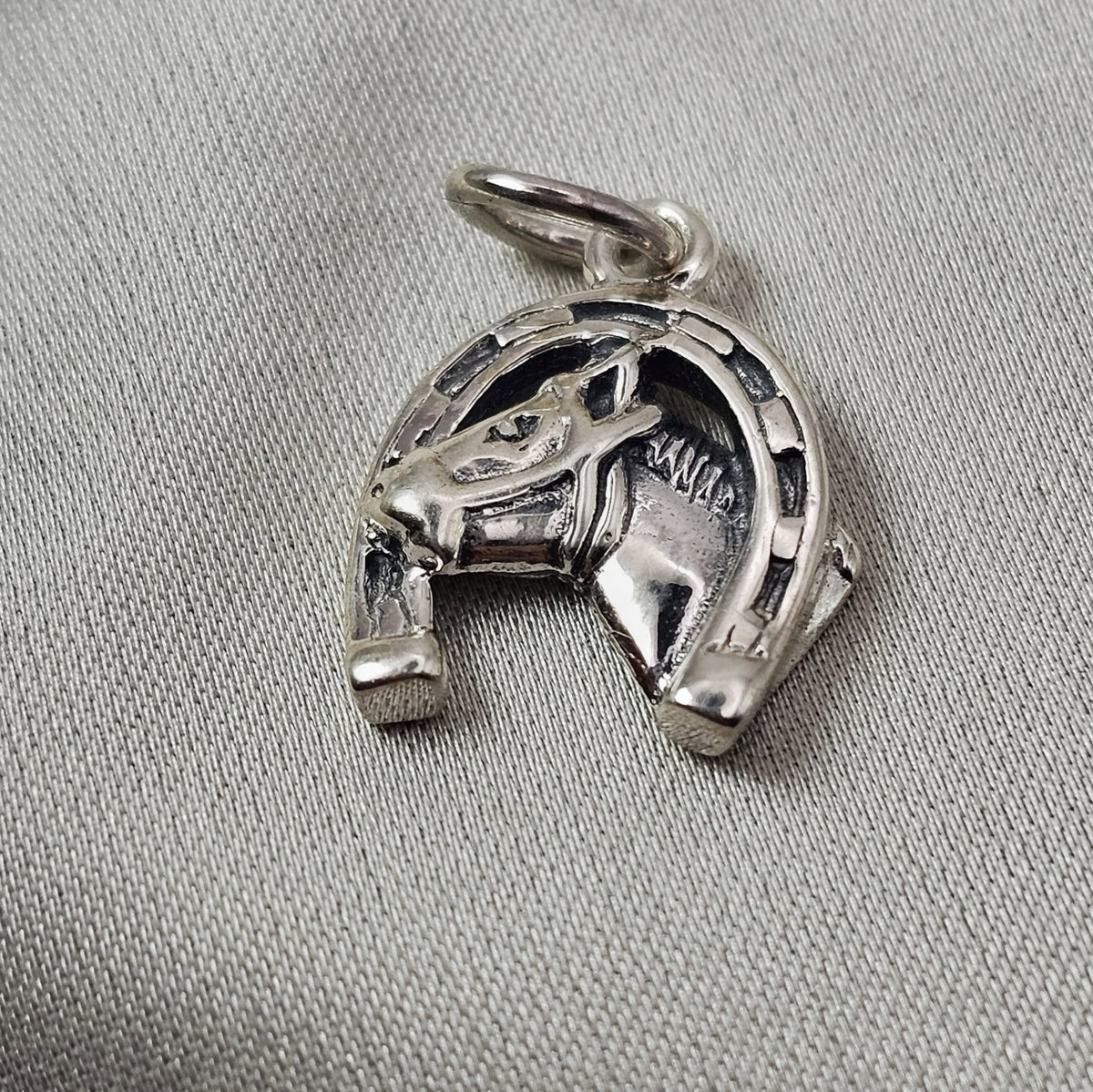 Horse & Horseshoe Pendant