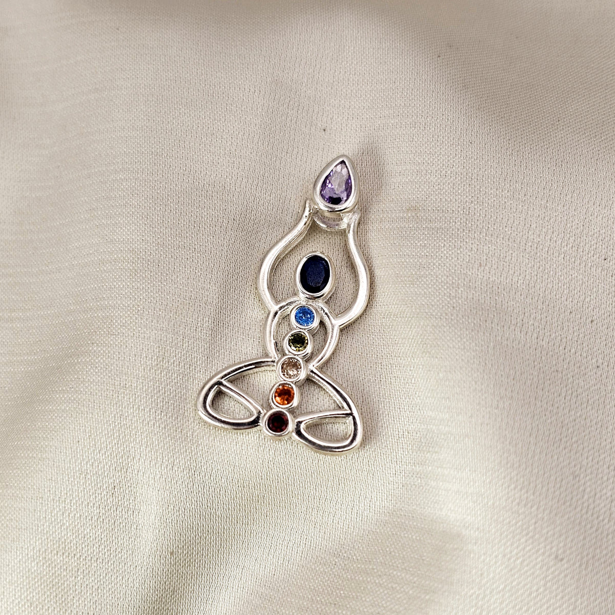 Multi-Gemstone Chakra Pendant image 2