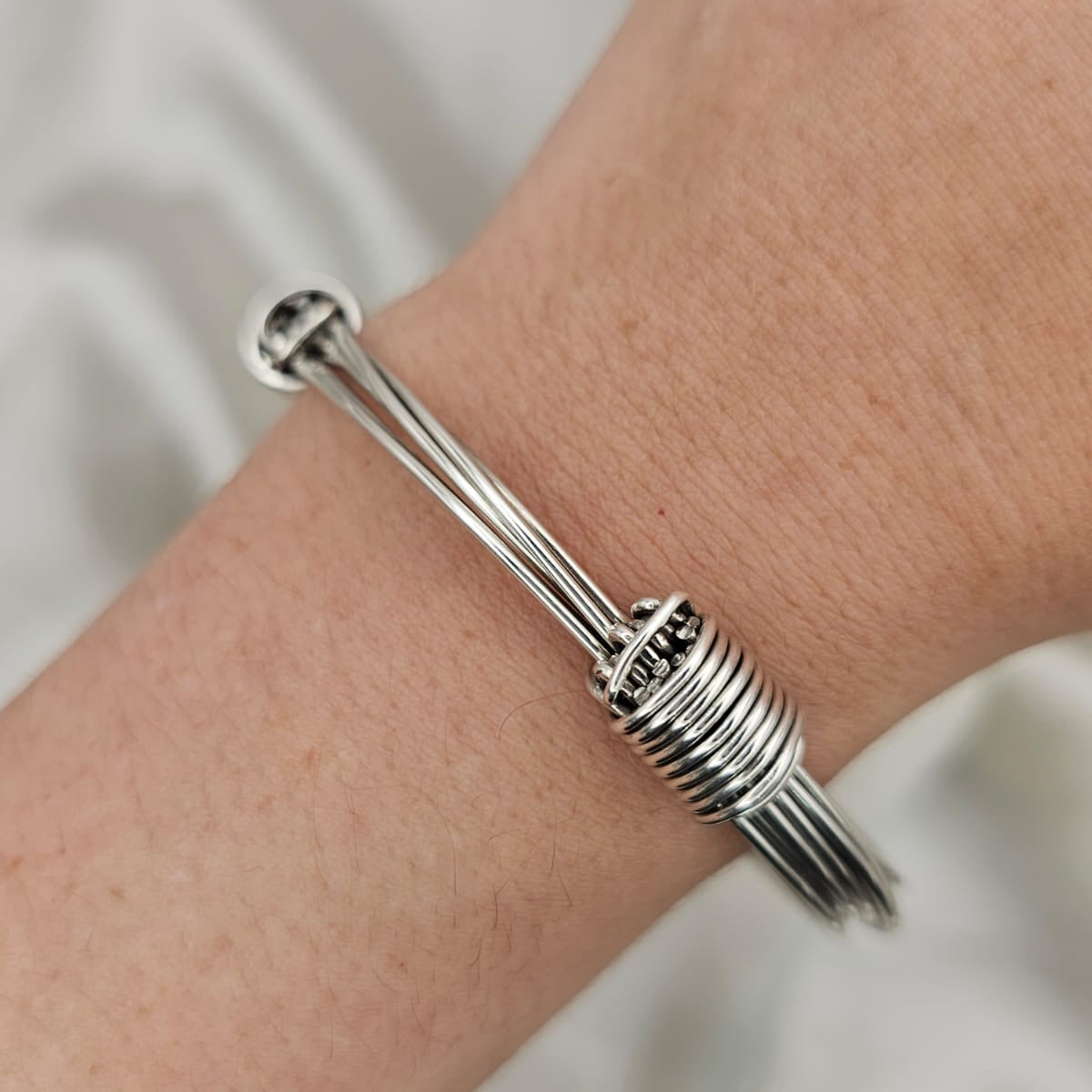 Adjustable Coil Wire Bangle image 1