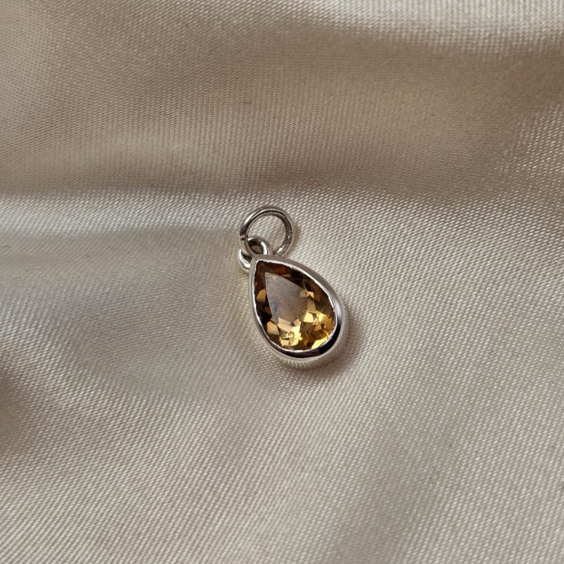 Pear-Cut Citrine Pendant image 3