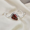 Wavy Bloodstone Bangle image 0