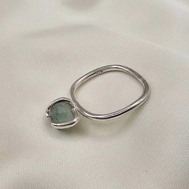 Light Green Forest Jasper Ring image 8
