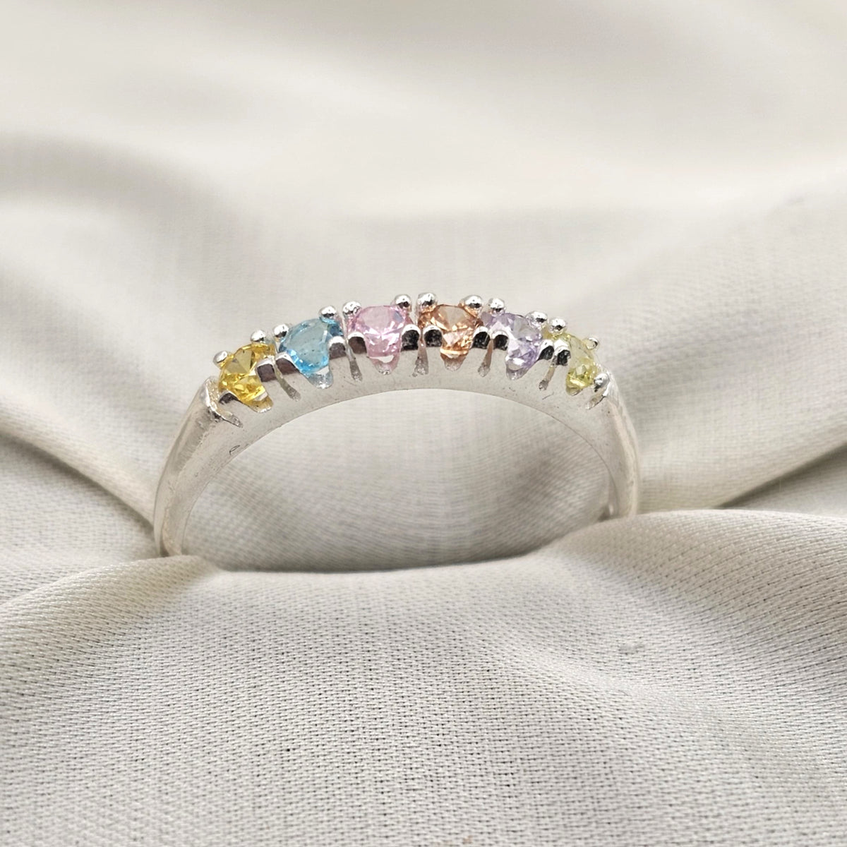 Pastel Cubic Zirconia Ring image 2